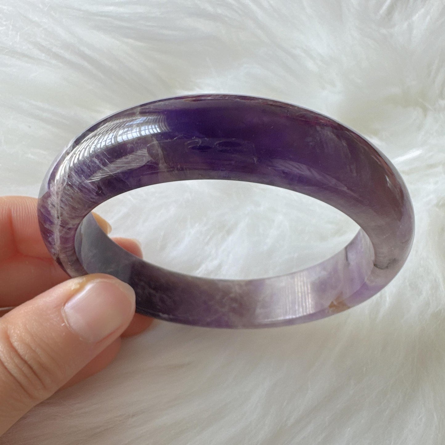 Dreamveil – Sweet Purple Amethyst Gemstone Bangle