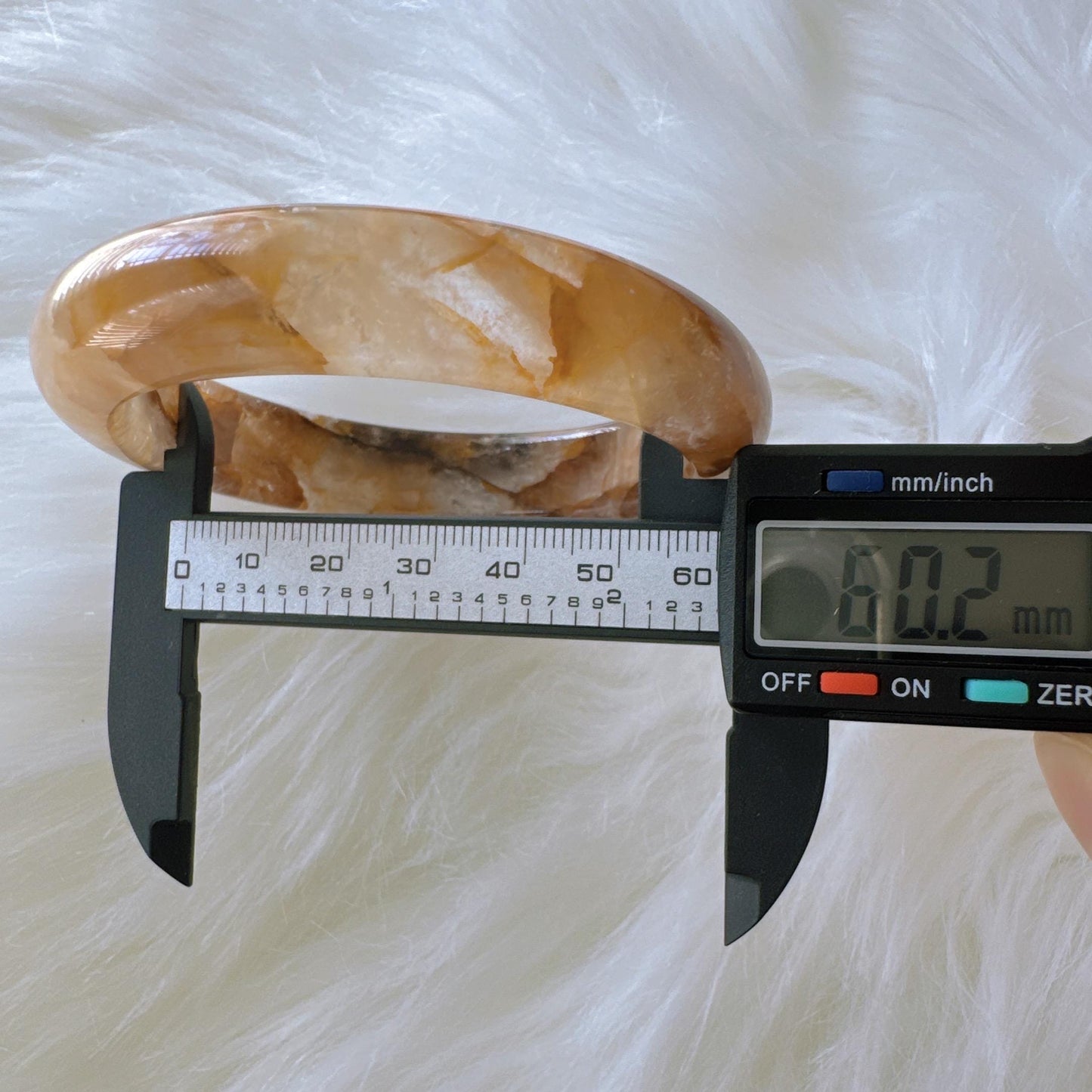 Golden Bloom – Honey Light Gemstone Bracelet, Yellow Hematoid Quartz Gemstone Bangle Bracelet