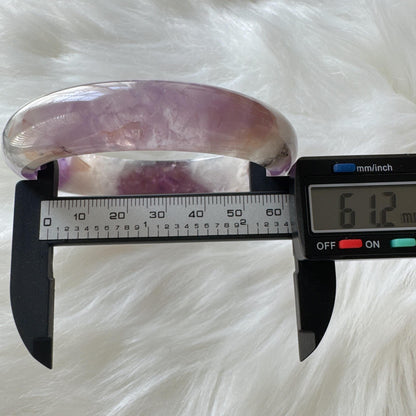 Dreamveil – Amethyst Gemstone Bangle, Meaningful Moments Purple Crystal Quartz Bangle