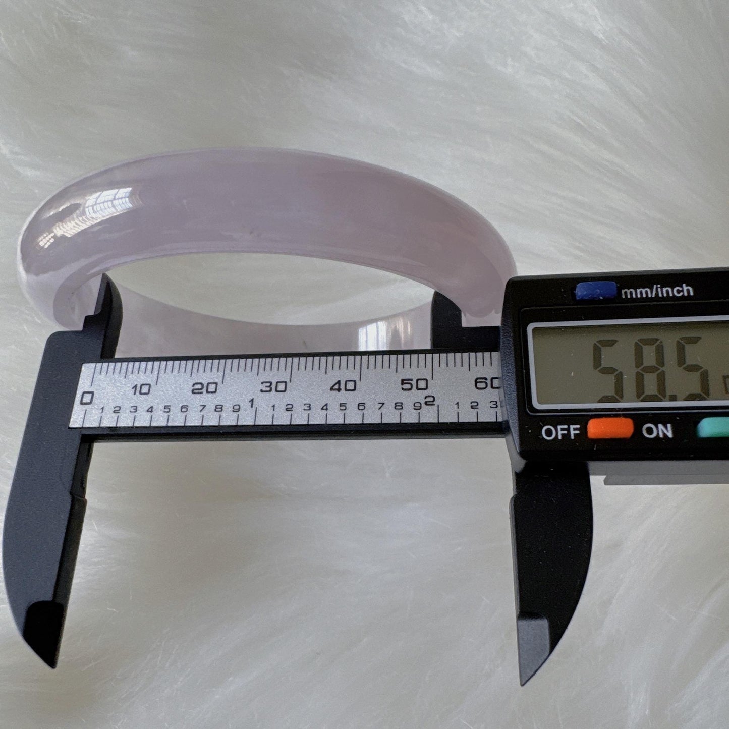 Earthveil - Lavender Light Purple Jade Jadeite Bangle Bracelet