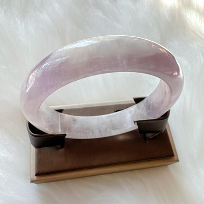 Dreamveil – Minimalist Amethyst Bangle Bracelet, Light Purple Amethyst Bracelet