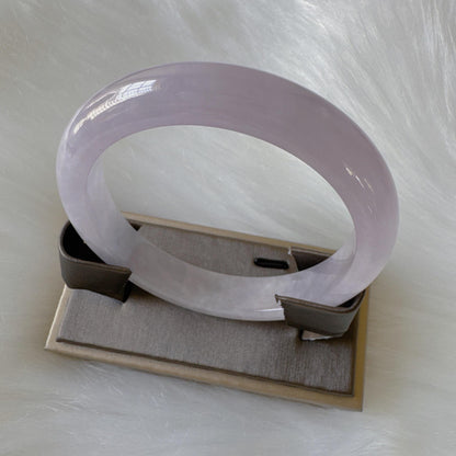 Earthveil - Lavender Light Purple Jade Jadeite Bangle Bracelet