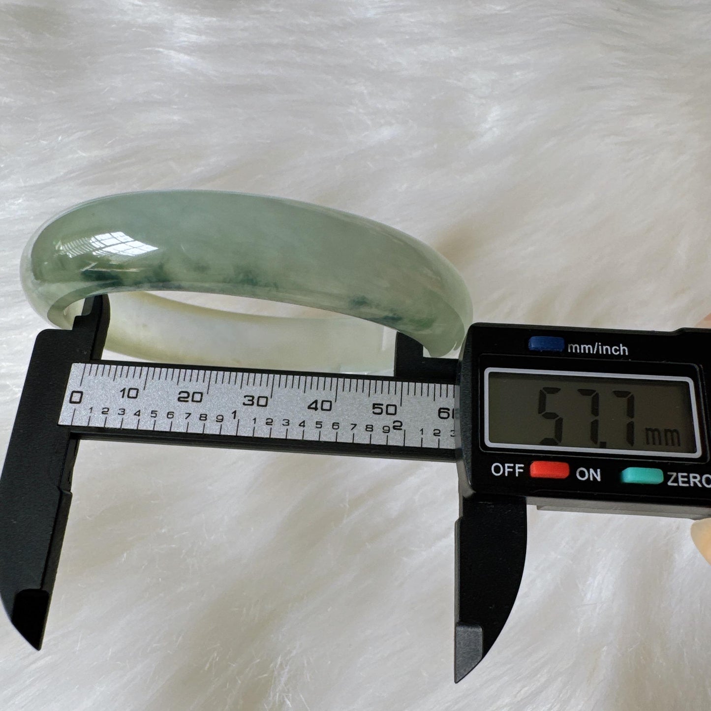 Earthveil - Translucent Green Burma Jadeite Bangle Bracelet