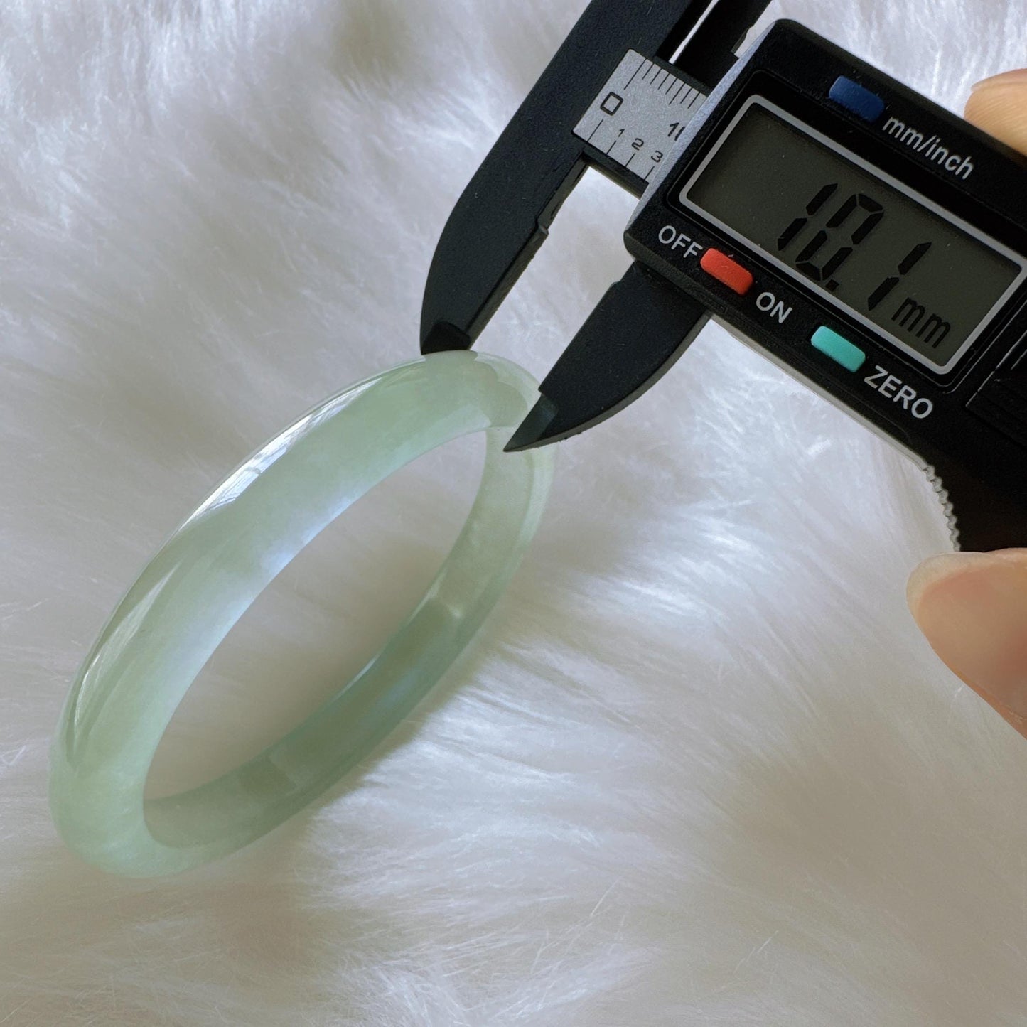 Earthveil - Apple Green Slim Jade Bangle Bracelet, Jadeite Gemstone Bangle