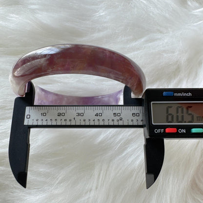 Dreamveil – Peaceful Purple Glow Amethyst Gemstone Bangle