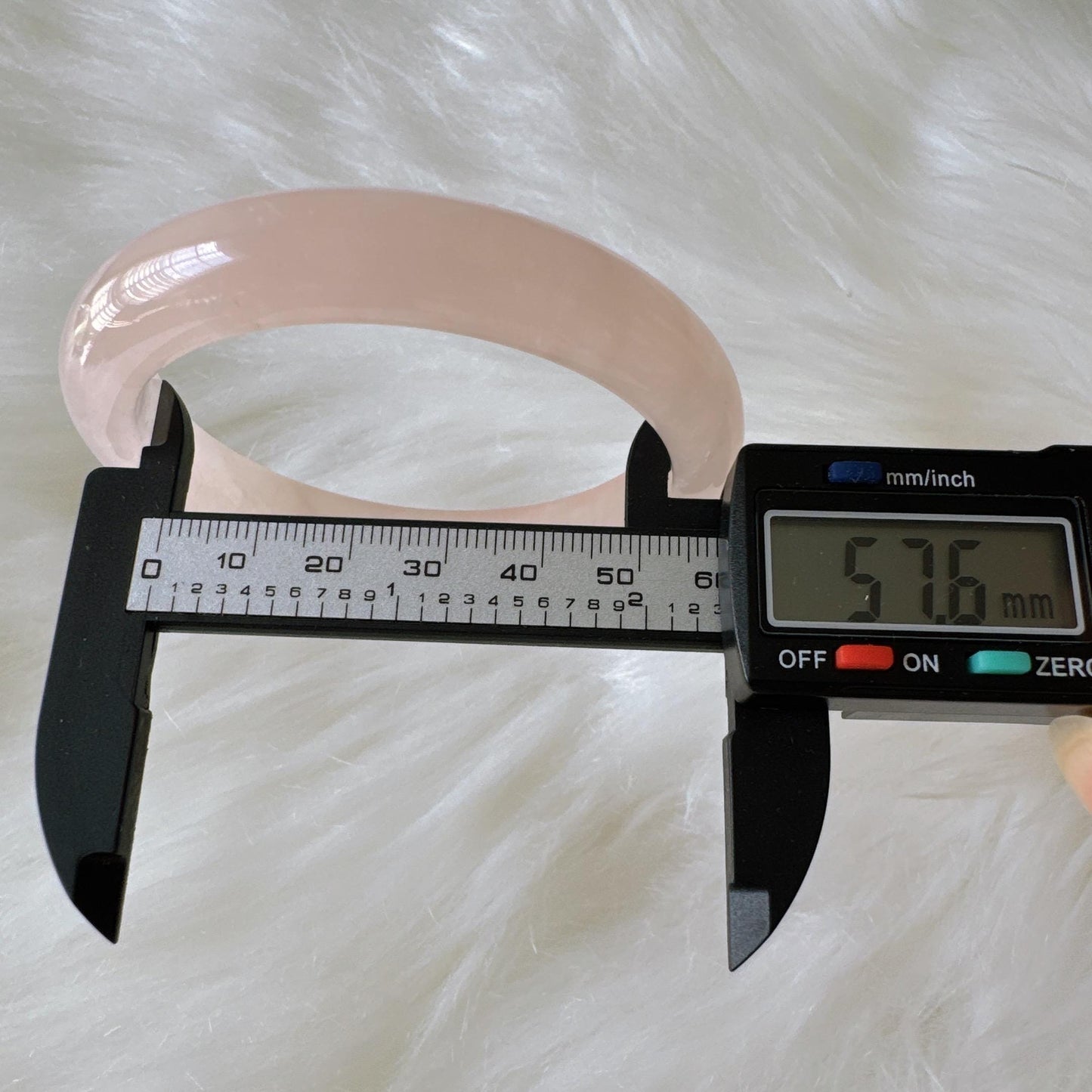 Heartglow - Soft Pink Crystal Energy Bracelet, Pink Crystal Quartz Gemstone Bangle