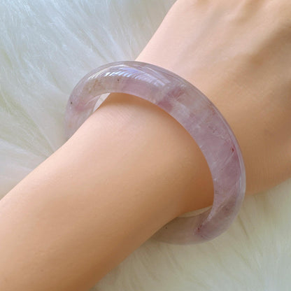 Dreamveil – Elegant Purple Gem Amethyst Bangle Bracelet