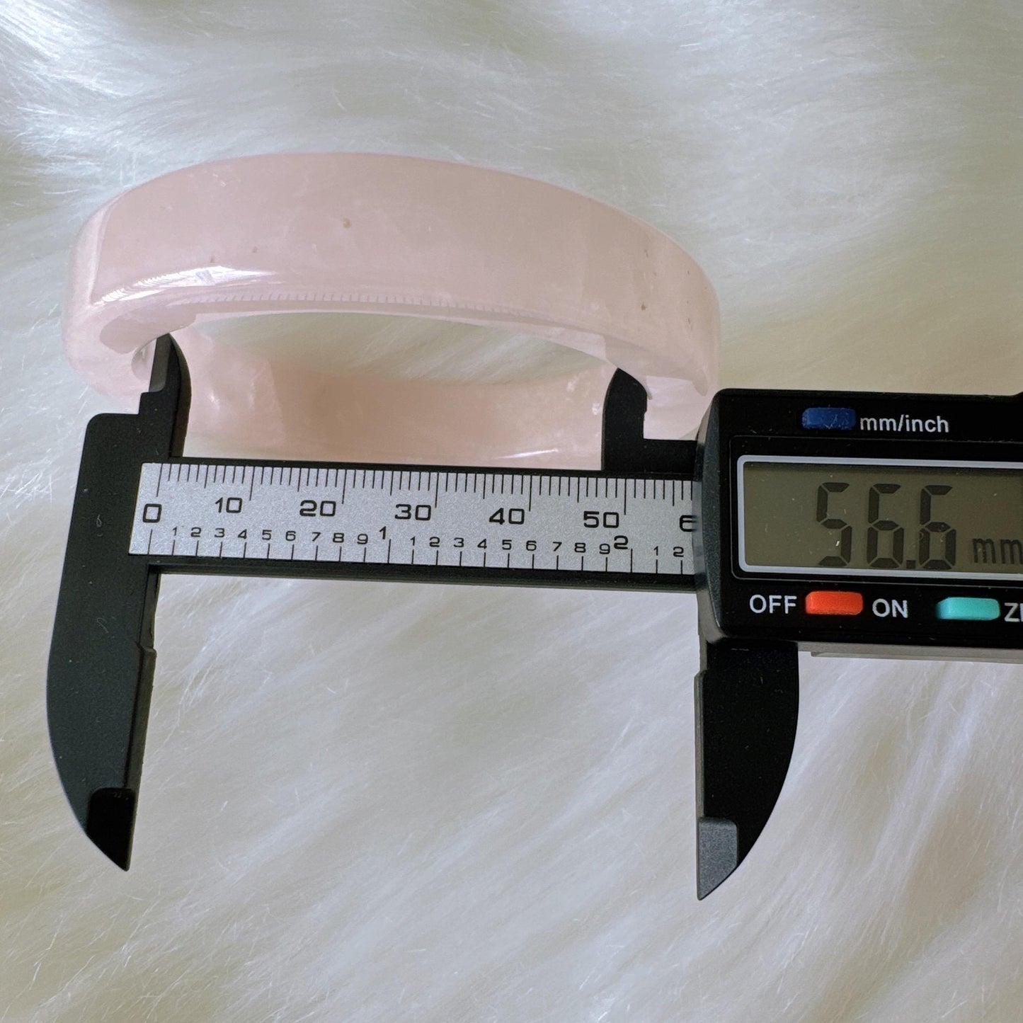 Heartglow - Inner Peace Rose Quartz Bangle, Pink Crystal Quartz Square Shaped Gemstone Bangle