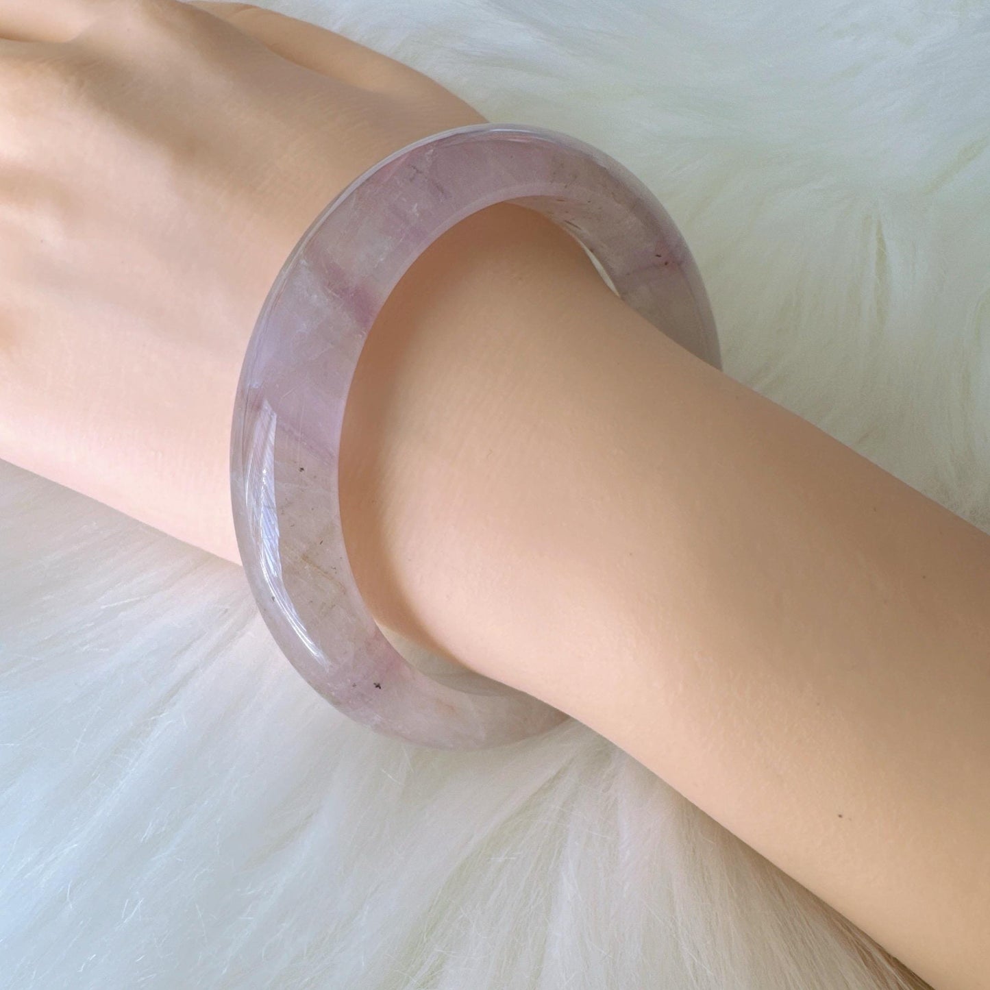 Dreamveil – Elegant Purple Gem Amethyst Bangle Bracelet