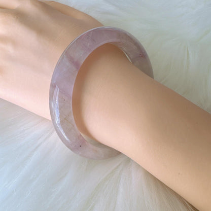 Dreamveil – Elegant Purple Gem Amethyst Bangle Bracelet