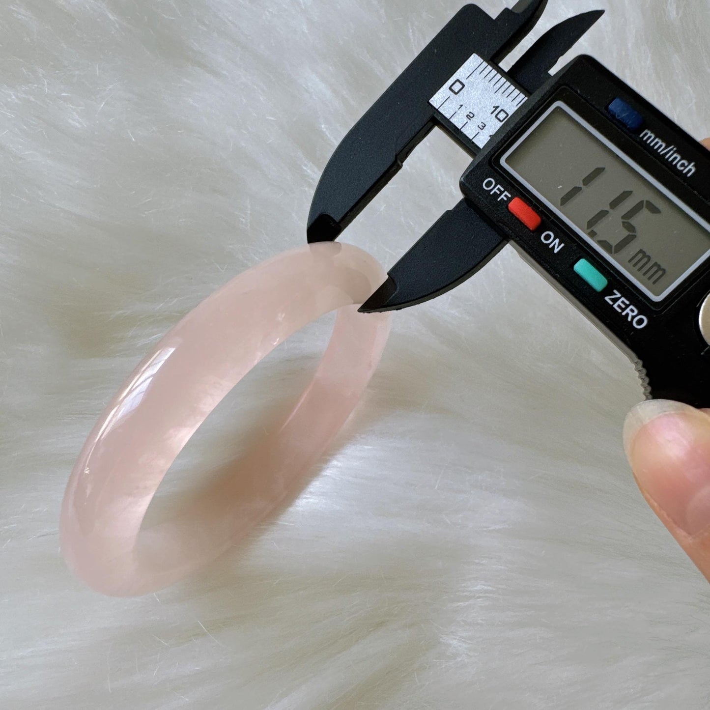 Heartglow - Soft Pink Crystal Energy Bracelet, Pink Crystal Quartz Gemstone Bangle