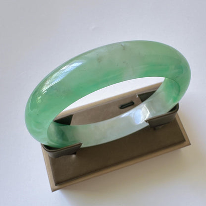 Earthveil - Classic Green Burma Jade Jadeite Bangle