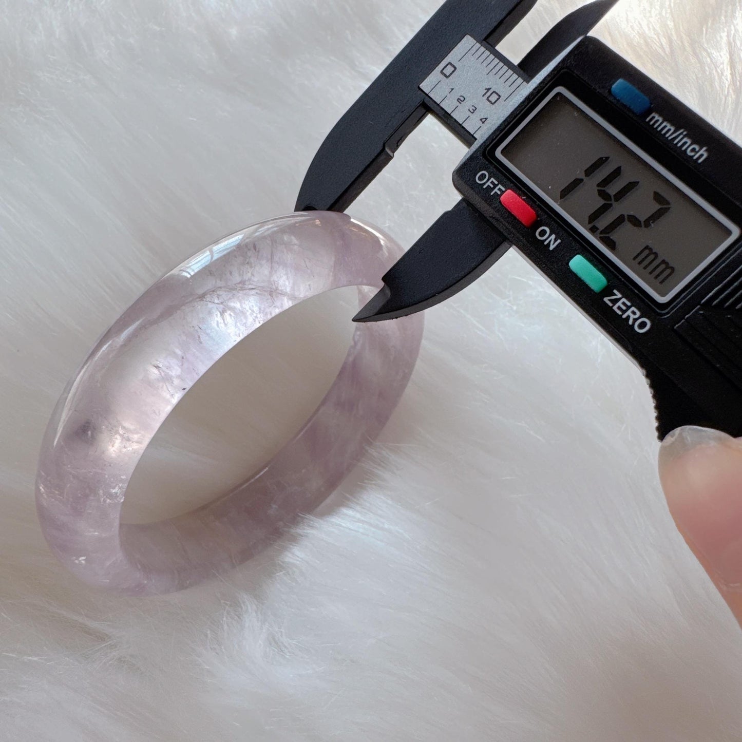 Dreamveil – Light Purple Amethyst Bangle Bracelet, Light Purple Amethyst Bracelet, Lavender Quartz Bangle