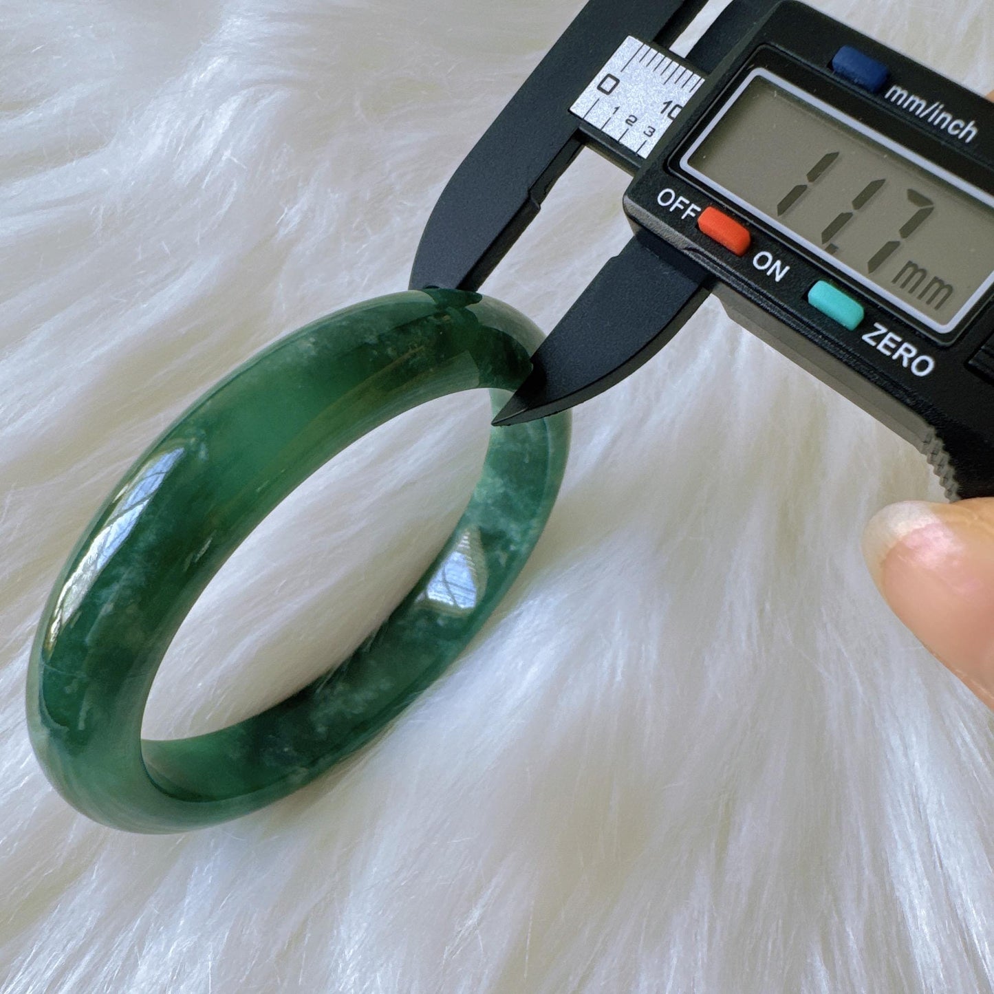 Earthveil - Forest Dark Green Burma Jade Jadeite Bangle Bracelet