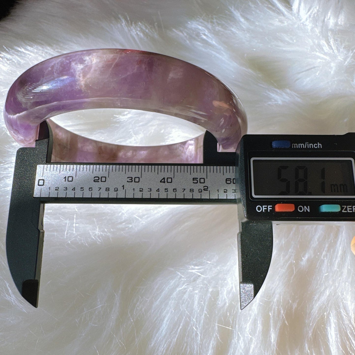 Dreamveil – Natural Amethyst Gemstone Bangle, Purple Crystal Quartz Gemstone Bangle