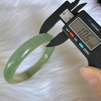 Earthveil - Avocado Green Burma Jade Jadeite Bangle