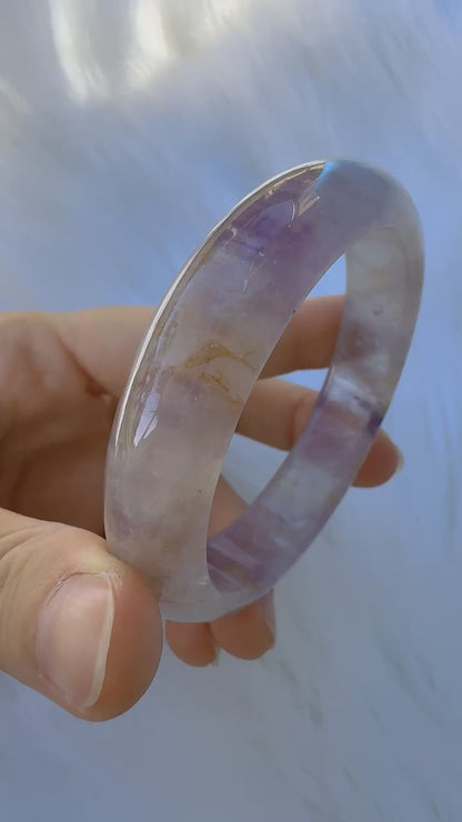 Dreamveil – Natural Amethyst Healing Bangle
